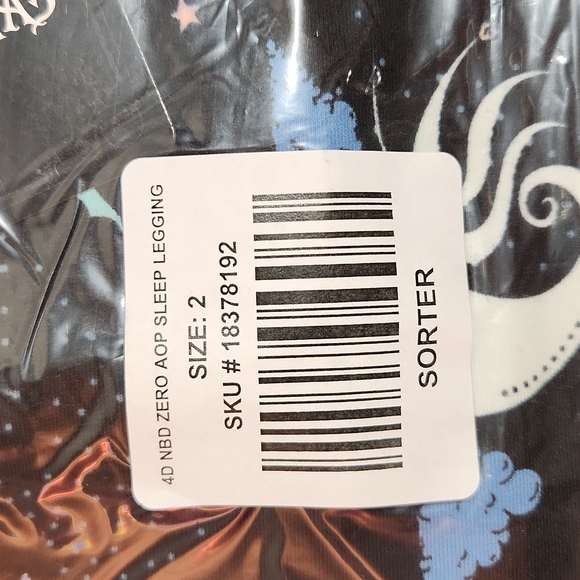 ❤️NWT VINTAGE TORRID DISNEY NIGHTMARE BEFORE CHRISTMAS DISNEY LEGGING ZERO 1X - Picture 9 of 13